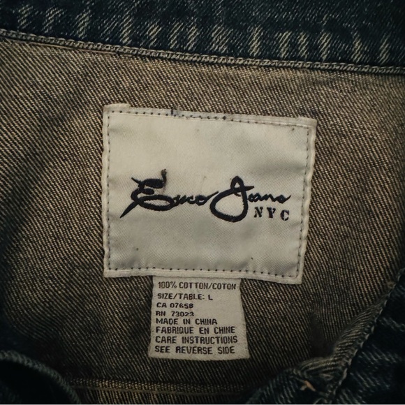 Men large Exco jeans jacket hip-hop, Y2K style - Picture 6 of 6